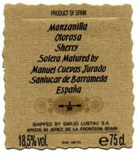 Emilio Lustau - Manzanilla Jerez Almacenista Pasada Manuel Cuevos Jurado