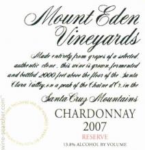 Mount Eden - Estate Chardonnay Reserve (750ml) (750ml)