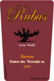Rubus - Low Yield Shiraz-Viognier Barossa Valley 0 (750ml)